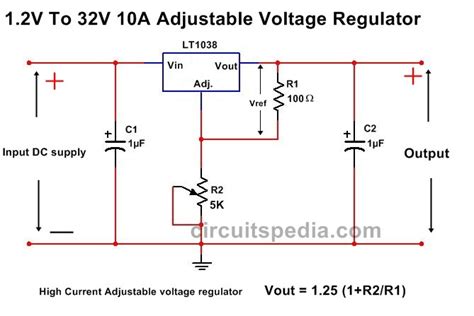 125V but R1 240R R2 1500R Vout 9. . 12v voltage regulator high current
